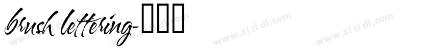 brush lettering字体转换